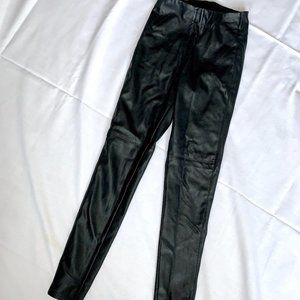 Small Black Leather / Pleather Pants